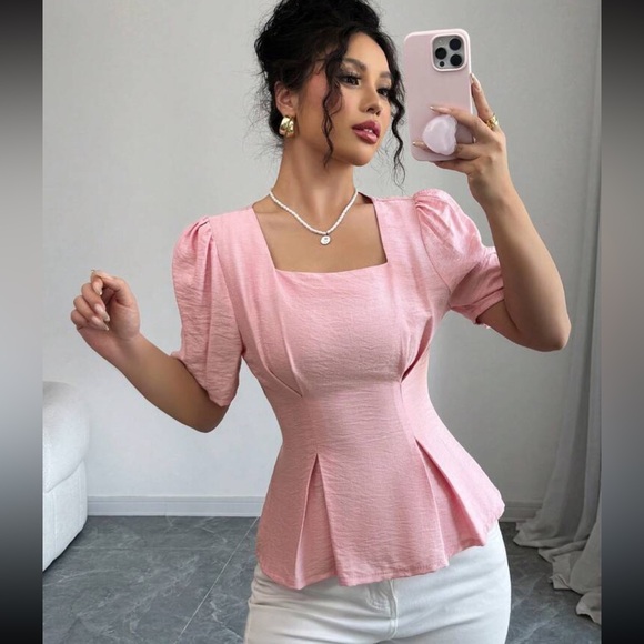 SHEIN Tops - Elegant Pink Women's Top